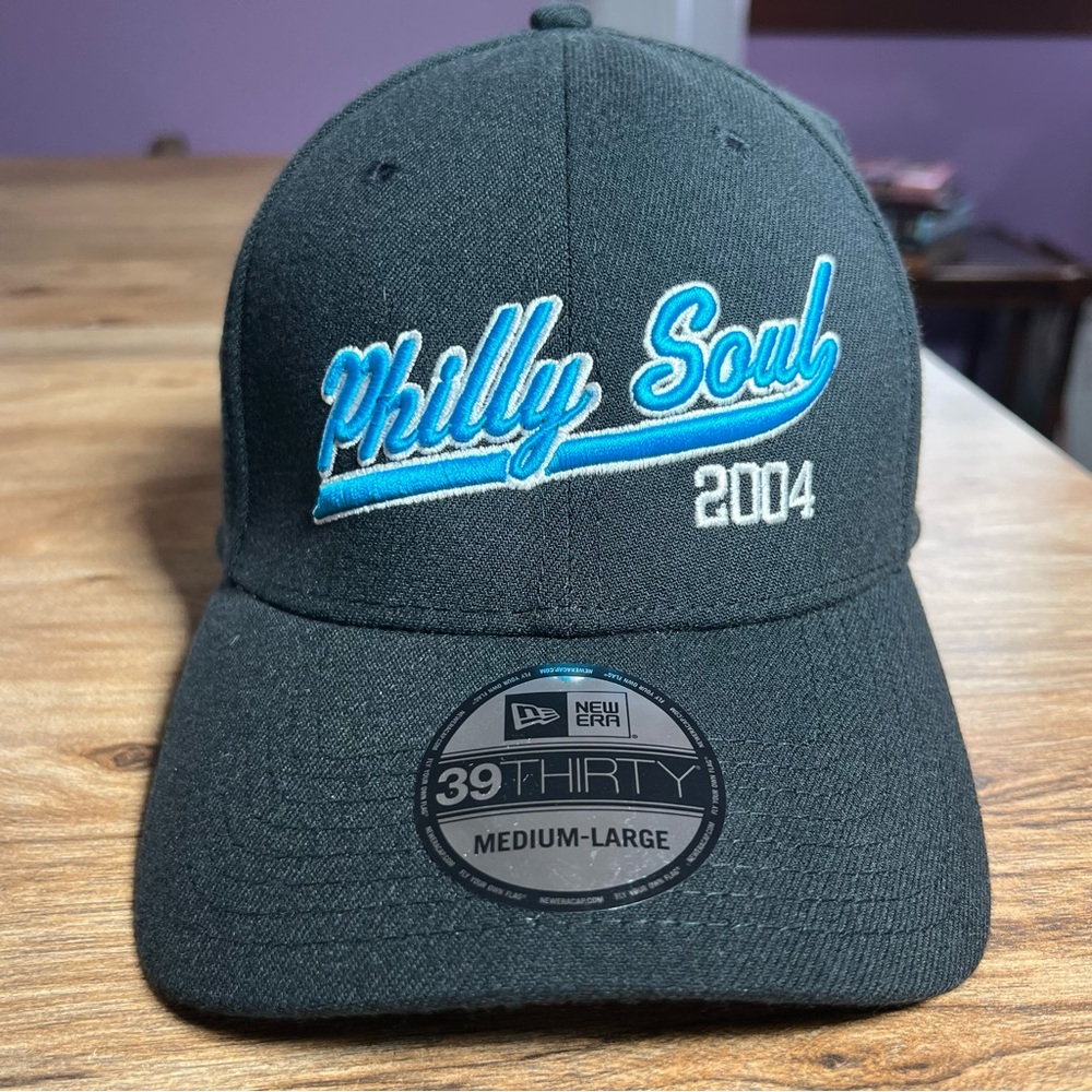 Vintage Black/Blue PHILLY SOUL 2004 Hat - American Football League- 39Thirty M/L